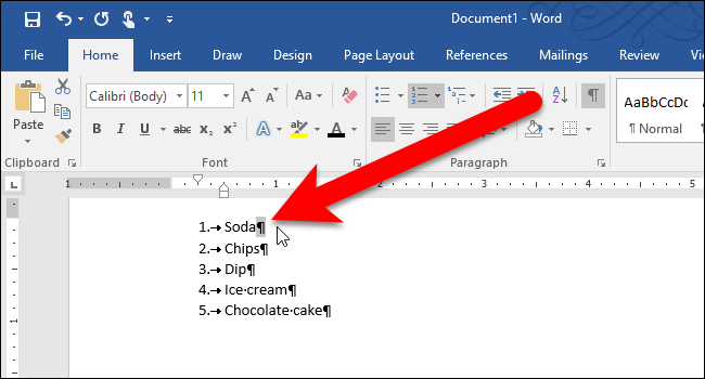 02_selecting_paragraph_mark