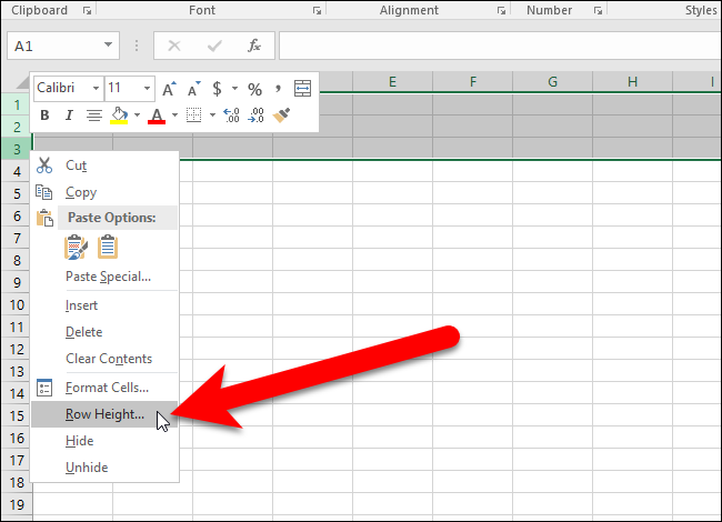 How To Set Row And Column Size In Excel