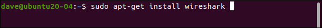 sudo apt-get instale fioshark em uma janela de terminal.