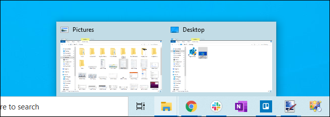 Abra miniaturas de janelas na barra de tarefas do Windows 10