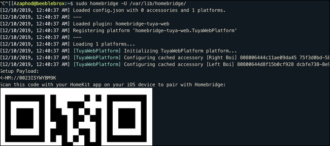 Código QR no Terminal