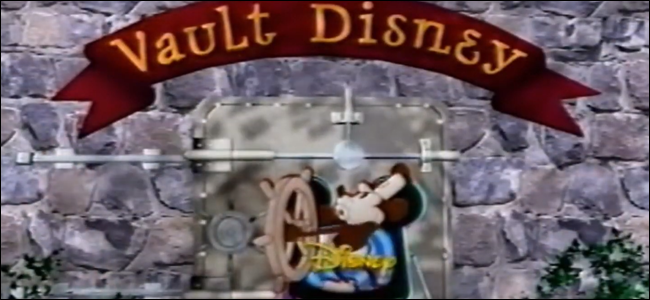 Um quadro da sequência de abertura do "Disney Vault" de "The Magic of Walt Disney World".