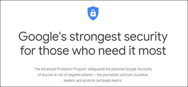 Proteção Avançada do Google