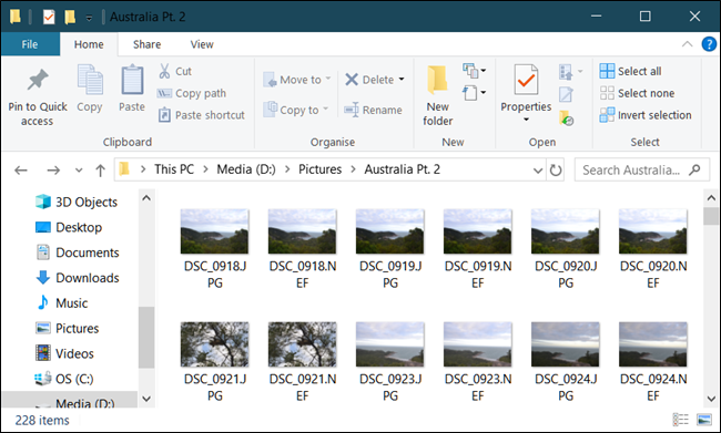 Todas as suas imagens RAW agora exibem miniaturas no File Explorer