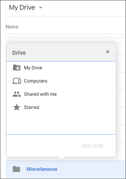 Selecione um arquivo e pressione Shift + Z para abrir este menu de contexto.