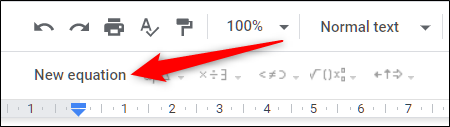 Clique em “Nova Equação” para adicionar outra equação ao seu documento.