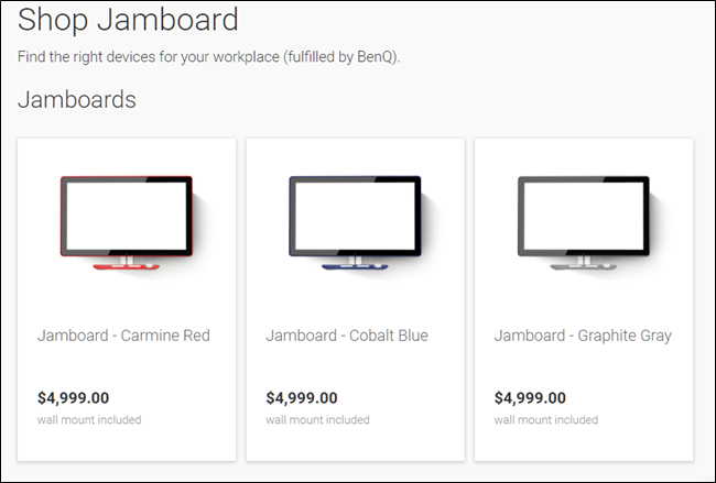 Compre o Jamboard.