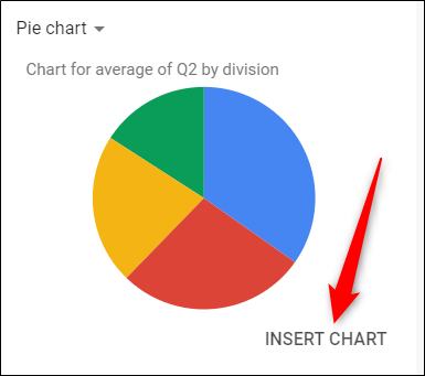 Clique em “Inserir gráfico”.