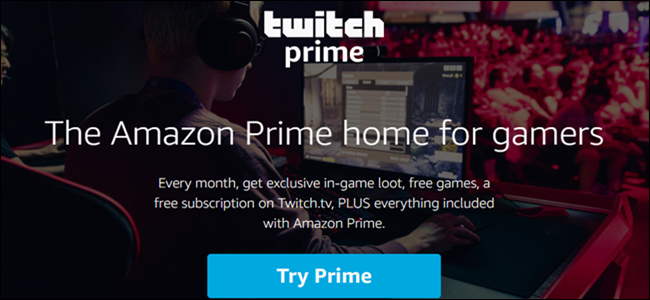 Logotipo do Twitch Prime Header