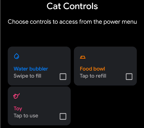 android 11 cat controles