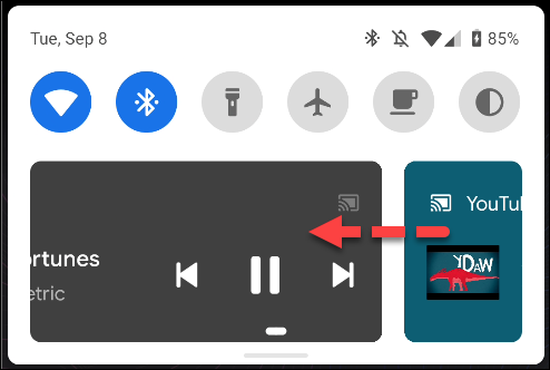 múltiplos controles de mídia