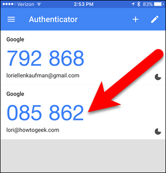 google authenticator add account