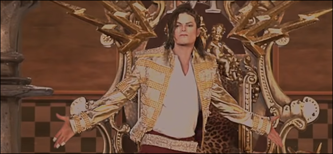 Uma foto do holograma de Micheal Jackson no Billboard Music Awards.
