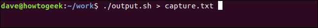 ./output.sh> capture.txt em uma janela de terminal