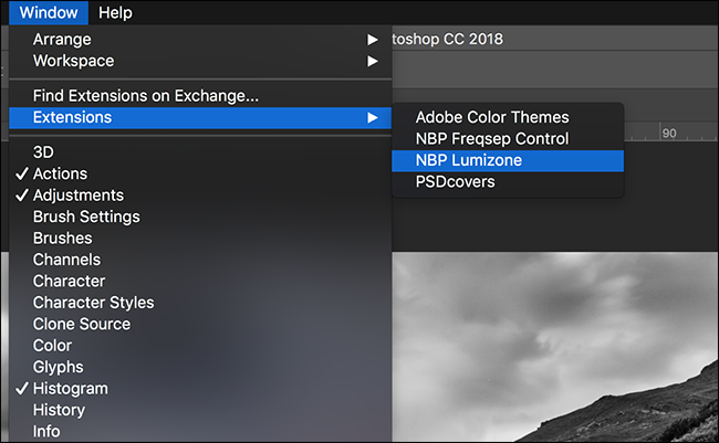 shift option command e photoshop