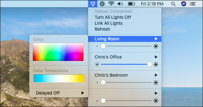 Controle de luzes e cores com Colors for Hue.