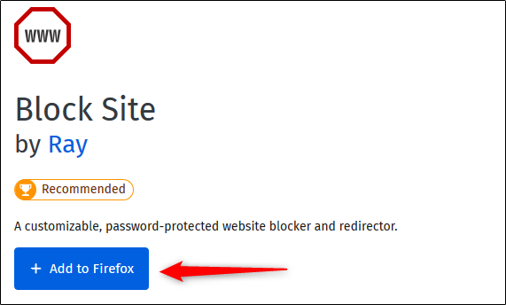 Clique em “Adicionar ao Firefox”.