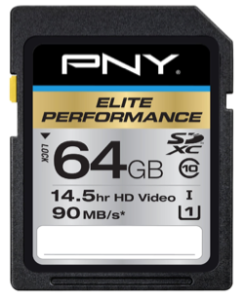 Amazon_com__PNY_Elite_Performance_64GB_High_Speed_SDXC_Class_10_UHS-I__U1_Up_to_90MB_sec_Flash_Card _-_ P-SDX64U1H-GE__Electronics