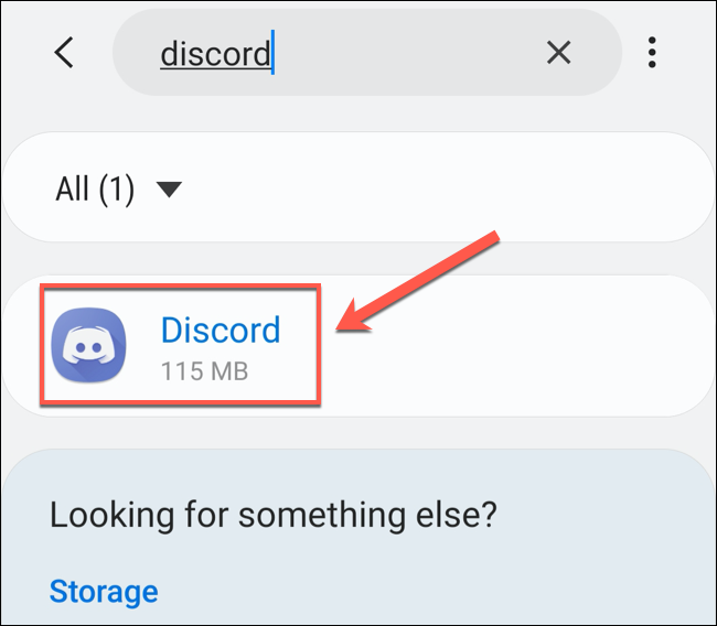 Toque em "Discord" no menu "Apps".
