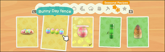 Receitas DIY Animal Crossing New Horizons Bunny Day