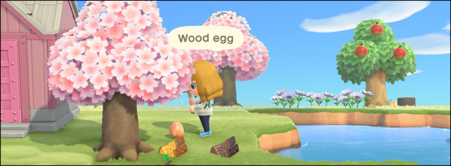 Ovo de madeira Animal Crossing New Horizons Bunny Day