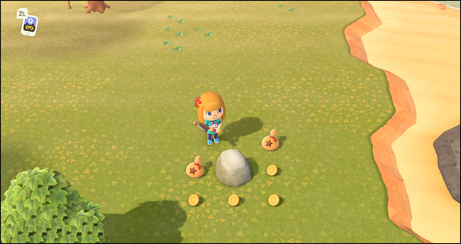 Rock de dinheiro de Animal Crossing New Horizons