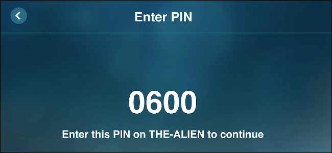 A tela "Inserir PIN" no aplicativo Steam.