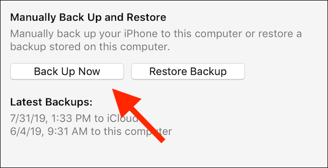 Faça backup do iPhone ou iPad usando o iTunes