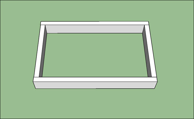 Quatro placas formando um retângulo.
