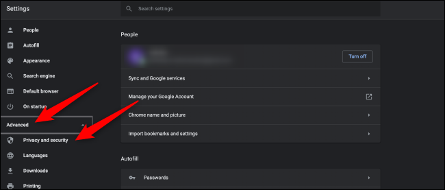 Privacidade e segurança avançadas do Chrome