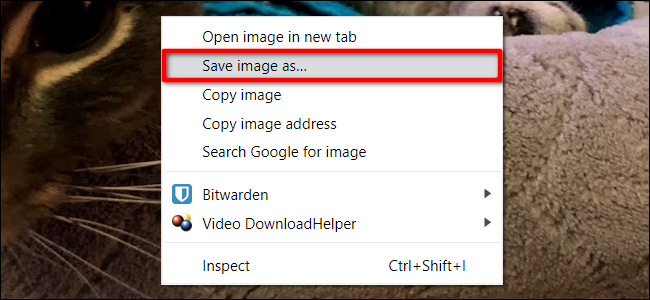 Chrome Salvar imagem como