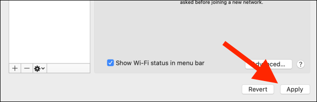 Clique no botão Aplicar para salvar a lista de prioridade de Wi-Fi