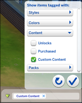 Filtro de conteúdo personalizado do The Sims 4