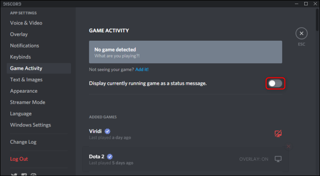 Discord Display Game