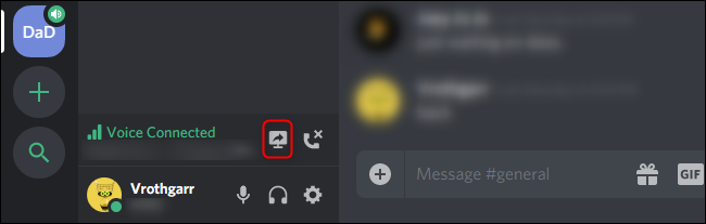 Botão Discord Go Live