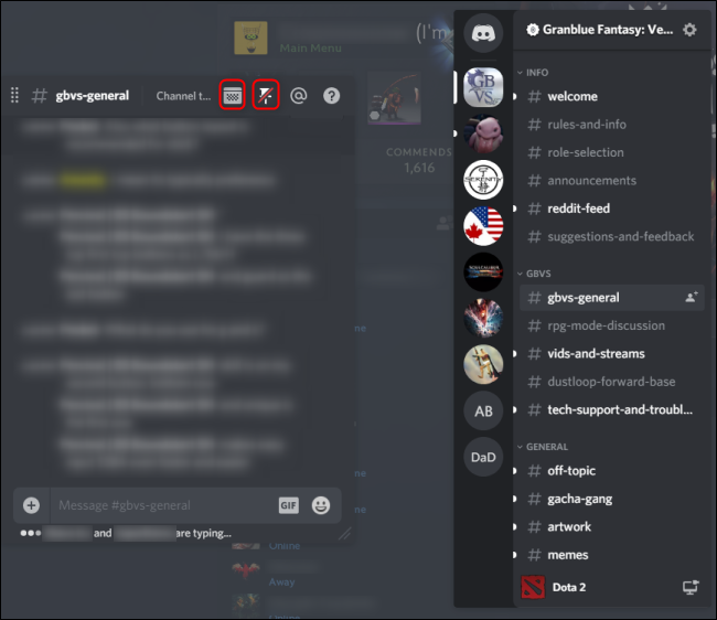 Sobreposição do jogo Discord