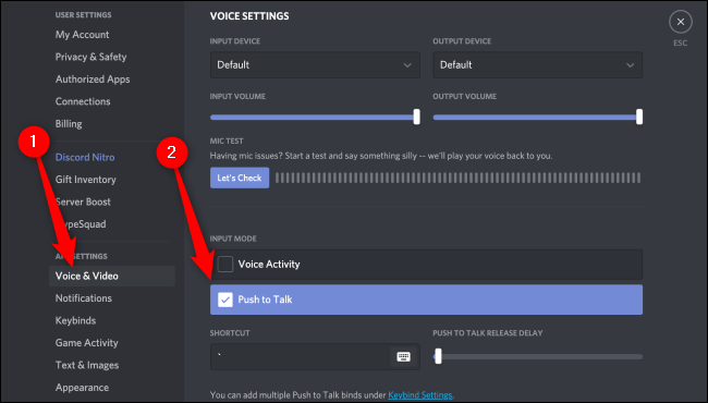 discord best key for push to talk