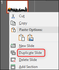 Slide duplicado