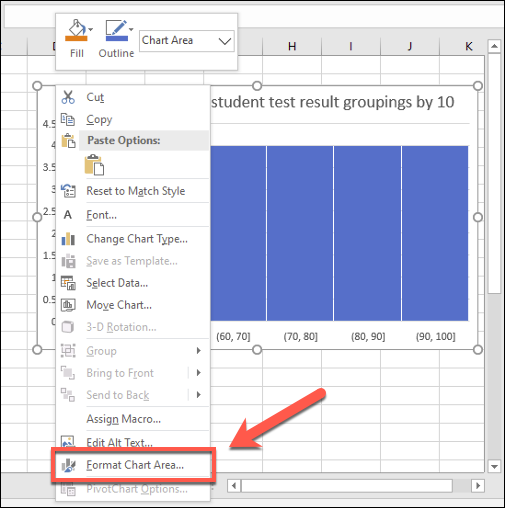 histogramas en Excel para Mac