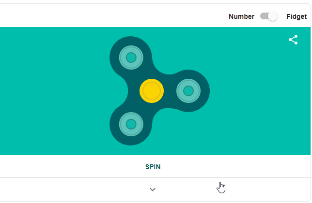 GIF animado do girador de fidget numerado.