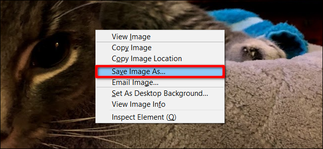 Firefox Salvar imagem como