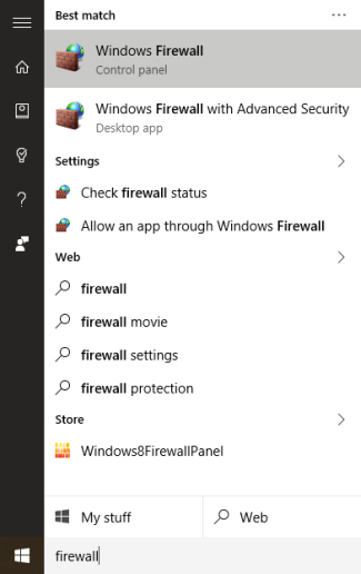 Firewall Start