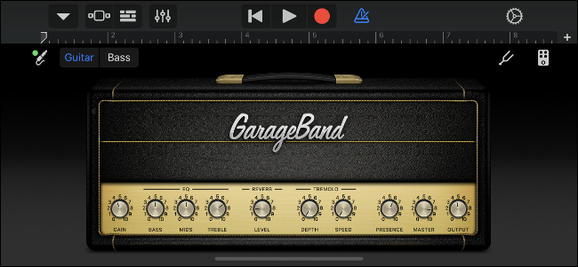 GarageBand Virtual Guitar Amp