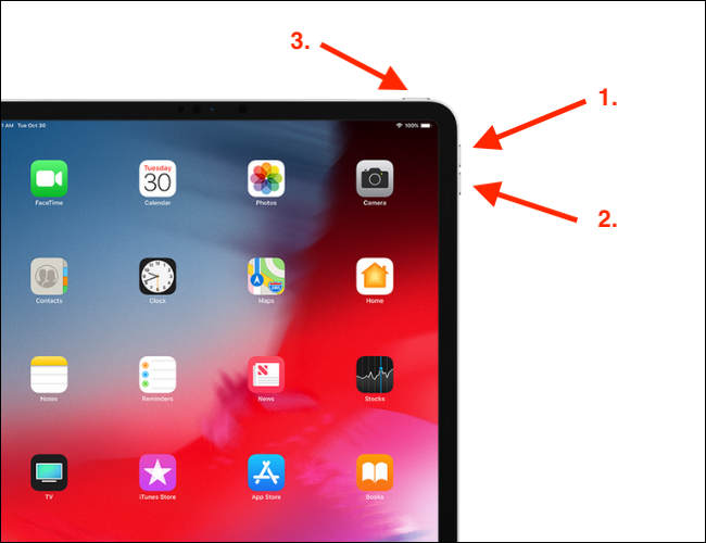 Como forçar o reinício do iPad Pro com Face ID