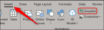 Inserir SmartArt no Excel