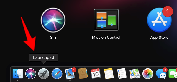 Ícone de dock do MacOS Launchpad