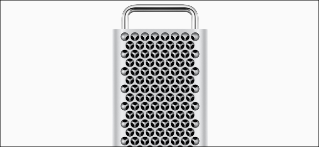 Novo chassi do Mac Pro em um fundo cinza