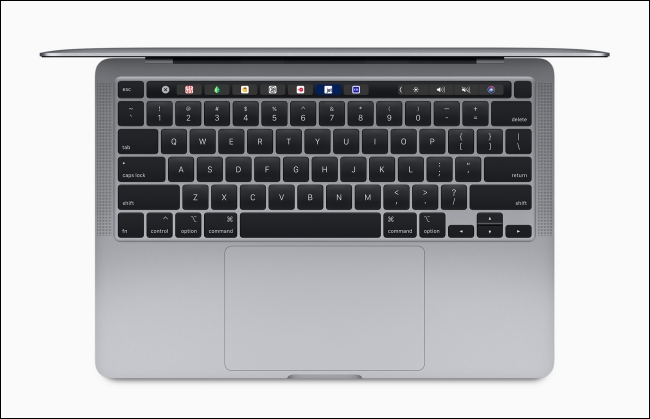 Teclado mágico no MacBook Pro de 13 polegadas