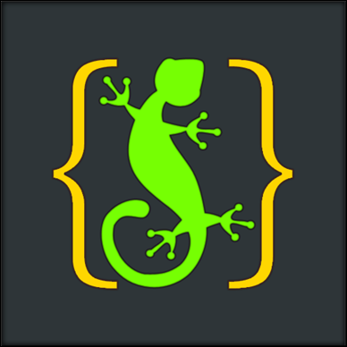 Logotipo do lagarto da meia-noite