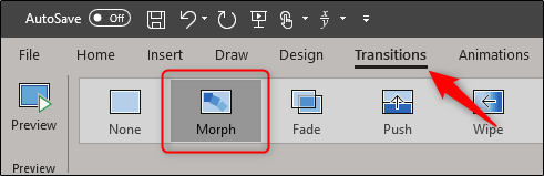 Transição Morph em Powerpoint